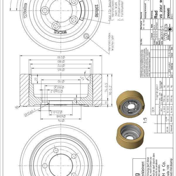 216685 VG 230/ 90-180/FL-S AS:5/ 90/65H8 D:13